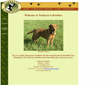 Tablet Screenshot of nashaytelabradors.com